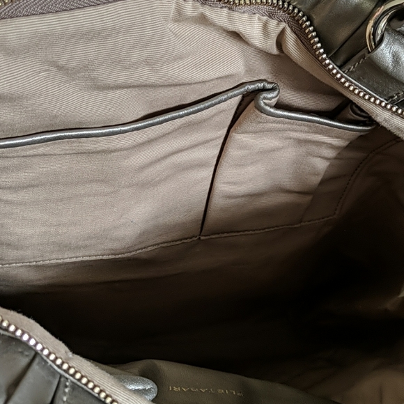 Elie Tahari Metallic Leather Shopper Tote - Picture 6 of 9